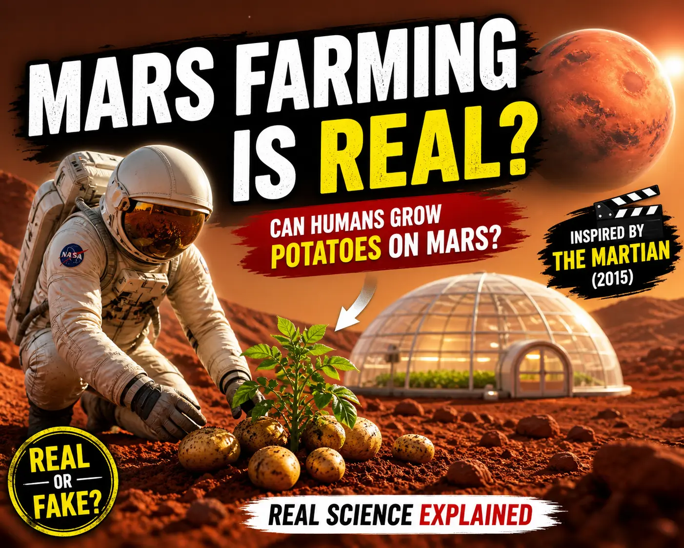 Can Humans Grow Potatoes on Mars? Like The Martian