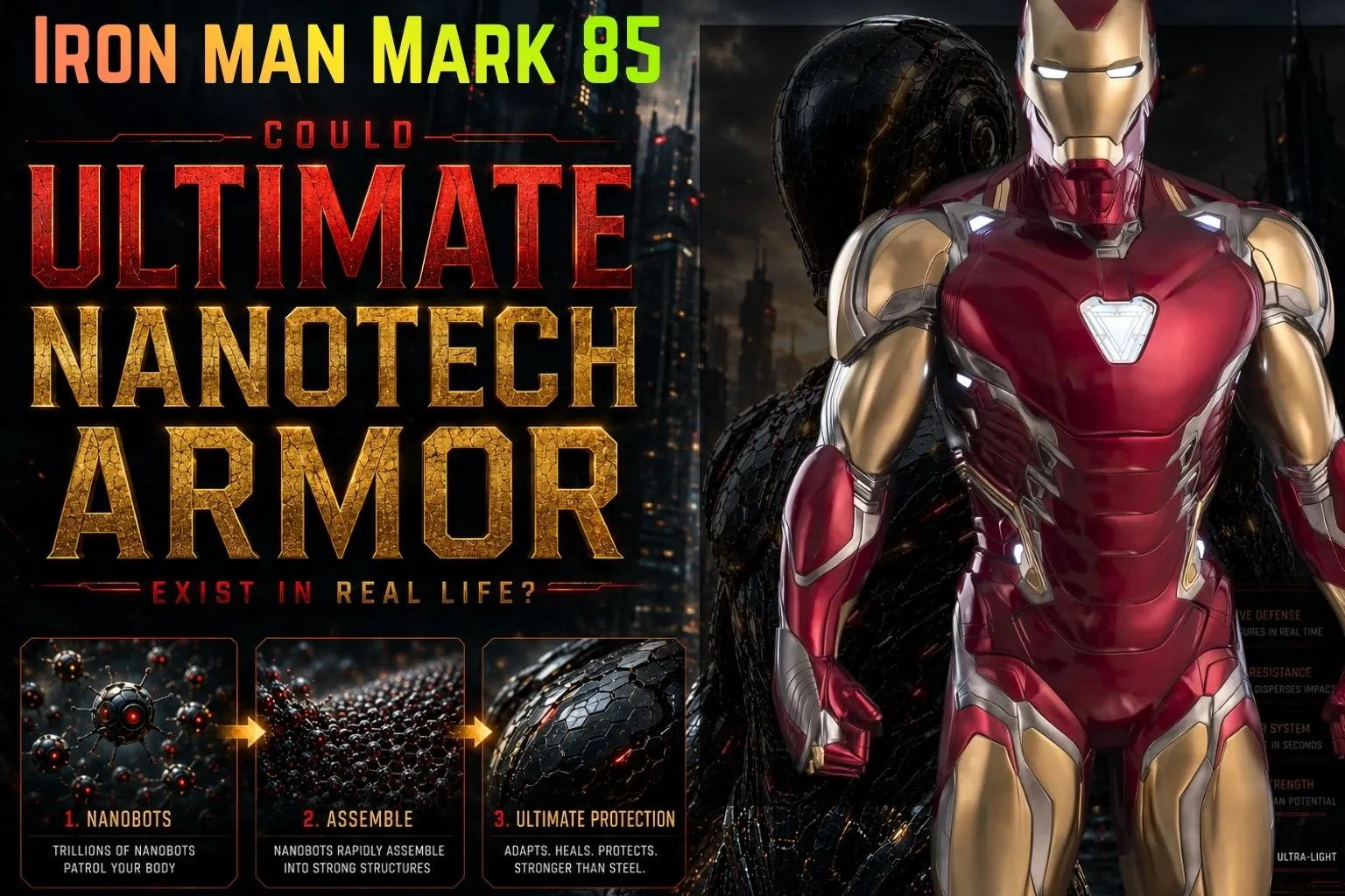 Iron Man Mark 85: Could Tony Stark’s Amazing Nanotech Armor Exist in Real Life?