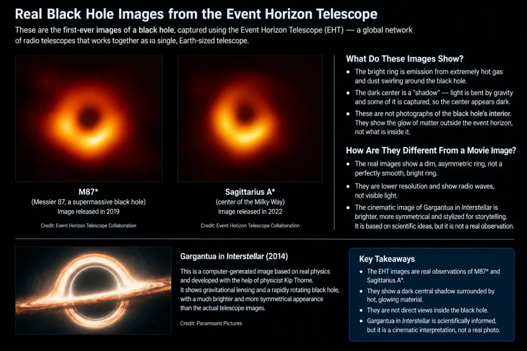 Real black hole picture